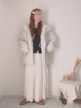 「アイテム（ブルゾン）」を使った、shiroさん（レディース・159cm）の秋コーディネート