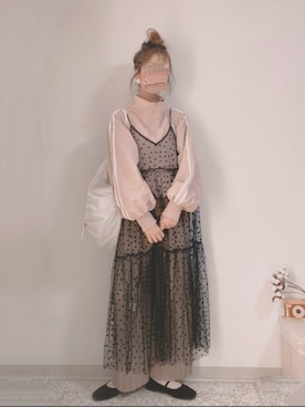 「GRL（グレイル）のアイテム（ブルゾン）」を使った、shiroさん（レディース・159cm）の春コーディネート