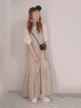 「everycoco（エブリーココ）のアイテム」を使った、shiroさん（レディース・159cm）の春コーディネート