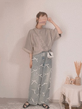 「アイテム（その他トップス）」を使った、shiroさん（レディース・159cm）の夏コーディネート