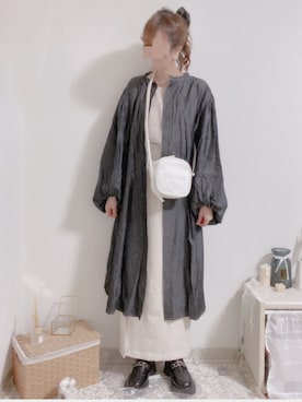 「zucca」｜「アイテム（ワンピース/ドレス）」を使った、shiroさん（レディース・159cm）の春コーディネート