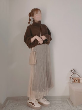 「GRL」｜「アイテム（ソックス/靴下）」を使った、shiroさん（レディース・159cm）の秋コーディネート