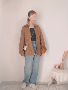 「tiptop」｜「アイテム（ブルゾン）」を使った、shiroさん（レディース・159cm）の秋コーディネート