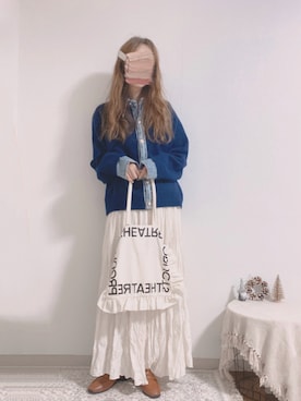 「アイテム（カーディガン/ボレロ）」を使った、shiroさん（レディース・159cm）の冬コーディネート