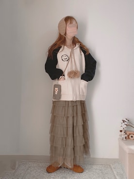 「アイテム（モカシン/デッキシューズ）」を使った、shiroさん（レディース・159cm）の秋コーディネート