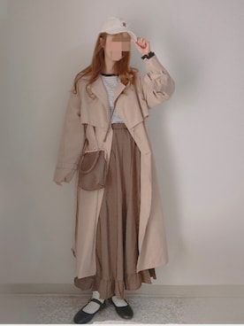 「SVEC（シュベック）のカンフーシューズ kung fu Shoes / ストラップパンプス（バレエシューズ）」を使った、shiroさん（レディース・159cm）の春コーディネート