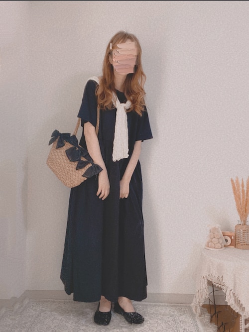 セール】ウエストギャザー切替ワンピース（ワンピース）｜reca（レカ