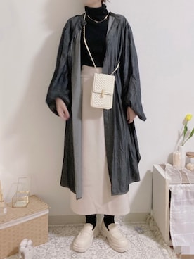 「Mayree（メイリー）のアイテム（ニット/セーター）」を使った、shiroさん（レディース・159cm）の春コーディネート