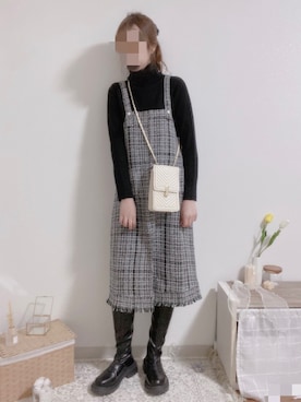 「Mayree（メイリー）のアイテム（ニット/セーター）」を使った、shiroさん（レディース・159cm）の春コーディネート