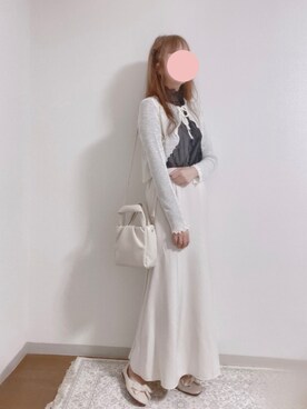 「フレンチカジュアル」｜「アイテム（バレエシューズ）」を使った、shiroさん（レディース・159cm）の秋コーディネート