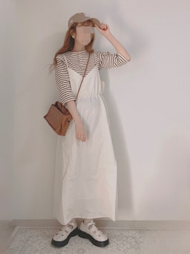 「RETRO GIRL（レトロガール）のアイテム（ワンピース/ドレス）」を使った、shiroさん（レディース・159cm）の春コーディネート