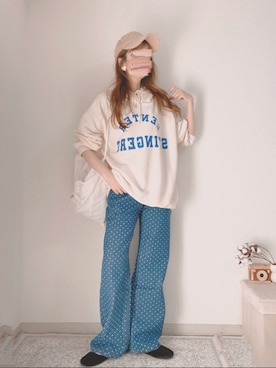 「CLEA（クレア）のアイテム（パンツ）」を使った、shiroさん（レディース・159cm）の冬コーディネート