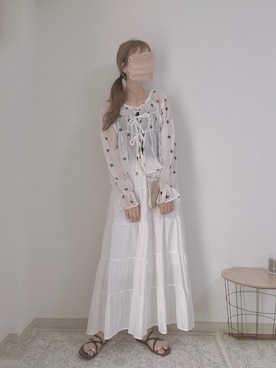 「tiptop（ティップトップ）のアイテム」を使った、shiroさん（レディース・159cm）の夏コーディネート