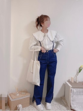 「URBAN RESEARCH ROSSO」｜「アイテム（その他）」を使った、shiroさん（レディース・159cm）の冬コーディネート