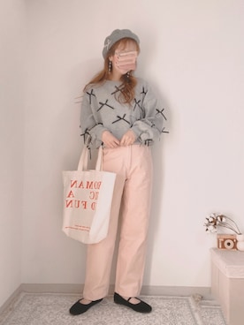 「crafty（クラフティー）のアイテム」を使った、shiroさん（レディース・159cm）の冬コーディネート