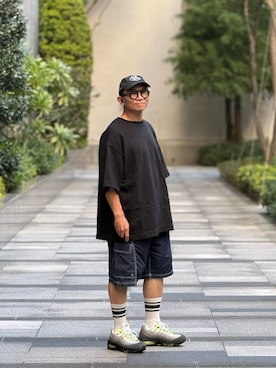 「ANGLAN（アングラン）のアイテム」を使った、Colorholic manさん（メンズ・172cm）の秋コーディネート