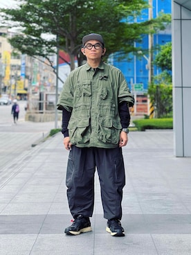 「wisdom（ウィズダム）のアイテム」を使った、Colorholic manさん（メンズ・172cm）の春コーディネート