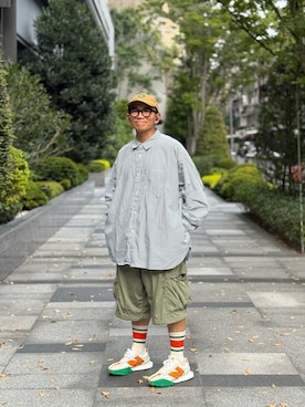 「アイテム（パンツ）」を使った、Colorholic manさん（メンズ・172cm）の秋コーディネート