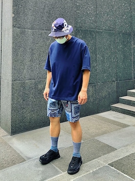 「UNIQLO U」｜Colorholic manさん（メンズ・172cm）の夏コーディネート