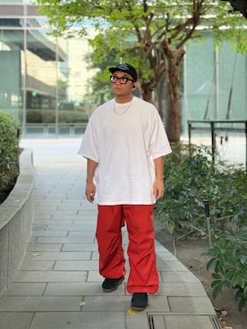 「アイテム（パンツ）」を使った、Colorholic manさん（メンズ・172cm）の秋コーディネート