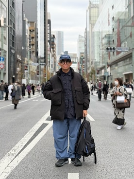 「アイテム（ジャケット/アウター）」を使った、Colorholic manさん（メンズ・172cm）の冬コーディネート