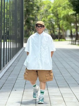 「アイテム（帽子）」を使った、Colorholic manさん（メンズ・172cm）の夏コーディネート