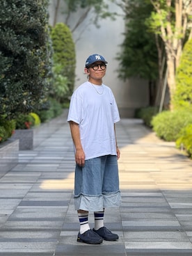 「FreshService（フレッシュサービス）のアイテム」を使った、Colorholic manさん（メンズ・172cm）の夏コーディネート