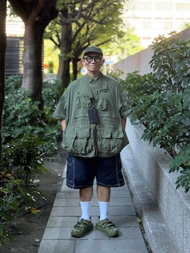 「アイテム（パンツ）」を使った、Colorholic manさん（メンズ・172cm）の秋コーディネート