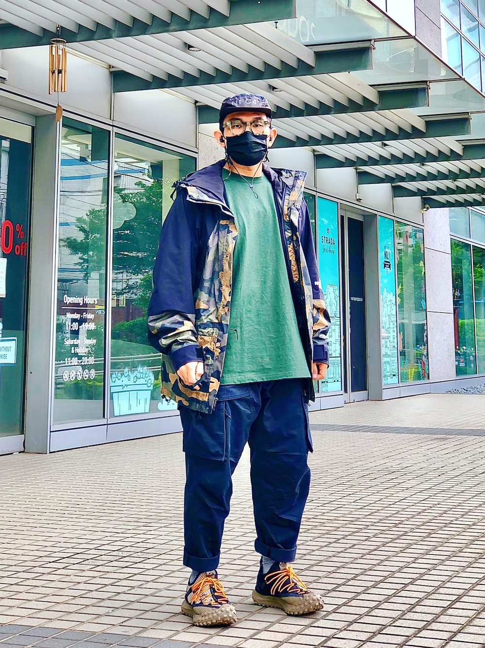 「THE NORTH FACE、patagonia、NIKE、ACG、narifuri、CA4LA、ootd、streetstyle、streetfashion、menswear」｜「narifuriのアイテム（キャップ、ブラック系）」を使った、Colorholic manさん（メンズ・172cm）の秋コーディネートの1枚目の写真