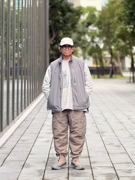 「BEAMS（ビームス）のアイテム（ジャケット/アウター）」を使った、Colorholic manさん（メンズ・172cm）の冬コーディネート