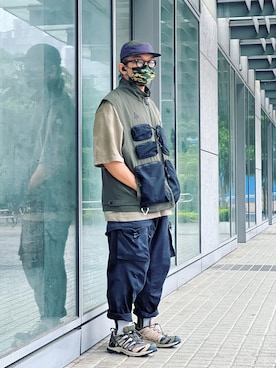 「NIKE ACG（ナイキエィシージー）のアイテム（その他アウター）」を使った、Colorholic manさん（メンズ・172cm）の夏コーディネート