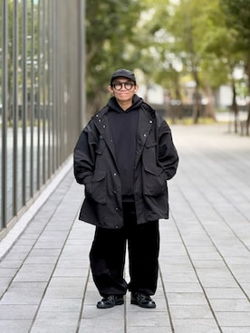 「Graphpaper（グラフペーパー）のアイテム」を使った、Colorholic manさん（メンズ・172cm）の冬コーディネート