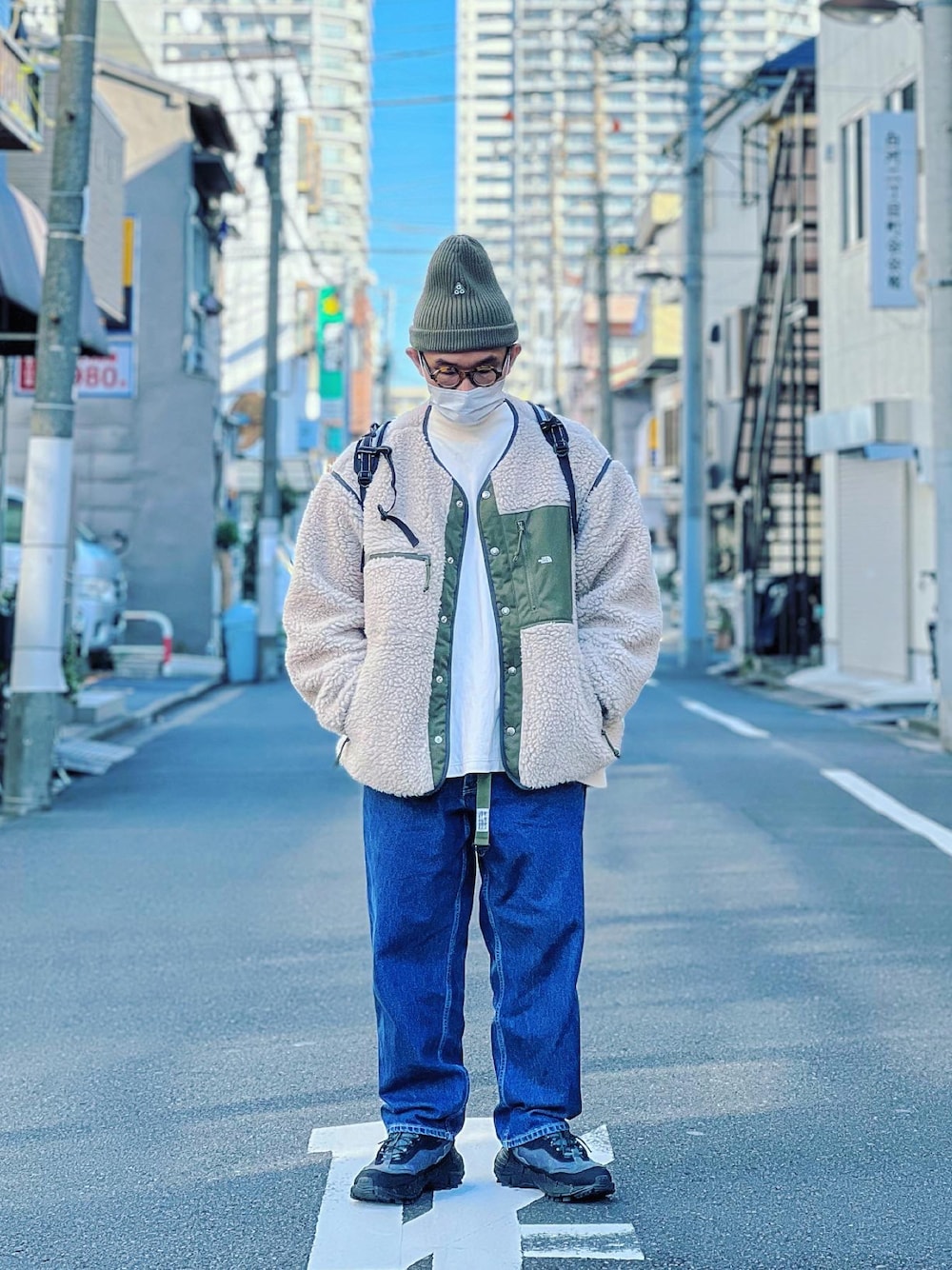 Colorholic man｜NIKE ACGのニットキャップ/ビーニーを使った