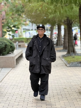 「PG（ピージー）のアイテム」を使った、Colorholic manさん（メンズ・172cm）の冬コーディネート