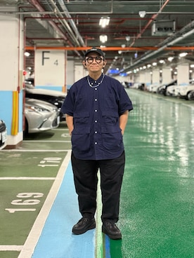 「アイテム（帽子）」を使った、Colorholic manさん（メンズ・172cm）の秋コーディネート