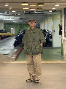 「BEAMS PLUS（ビームスプラス）のアイテム」を使った、Colorholic manさん（メンズ・172cm）の夏コーディネート