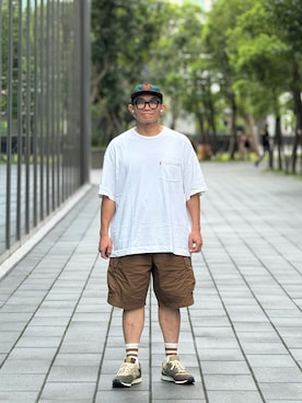 「アイテム（トップス）」を使った、Colorholic manさん（メンズ・172cm）の夏コーディネート