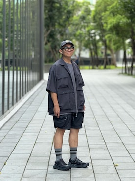 「HOKA（ホカ）のアイテム」を使った、Colorholic manさん（メンズ・172cm）の夏コーディネート