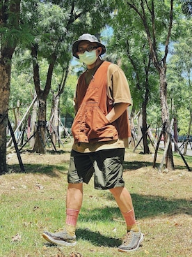 「BEAMS PLUS（ビームスプラス）のアイテム（その他アウター）」を使った、Colorholic manさん（メンズ・172cm）の夏コーディネート