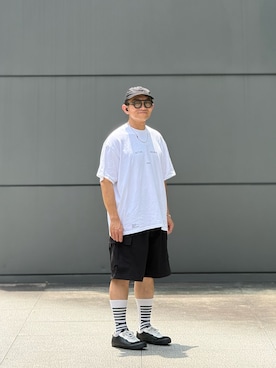 「Graphpaper（グラフペーパー）のアイテム」を使った、Colorholic manさん（メンズ・172cm）の夏コーディネート