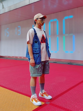 「NIKE ACG（ナイキエィシージー）のアイテム（その他アウター）」を使った、Colorholic manさん（メンズ・172cm）の秋コーディネート