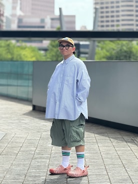 「アイテム（キャップ）」を使った、Colorholic manさん（メンズ・172cm）の夏コーディネート
