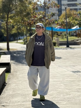 「HOKA（ホカ）のアイテム」を使った、Colorholic manさん（メンズ・172cm）の冬コーディネート