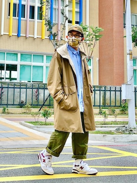 「niko and ...」｜「アイテム（トレンチコート）」を使った、Colorholic manさん（メンズ・172cm）の秋コーディネート