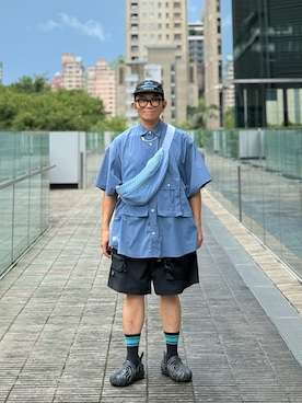 「アイテム（サンダル）」を使った、Colorholic manさん（メンズ・172cm）の夏コーディネート