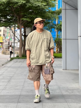 「go slow caravan」｜Colorholic manさん（メンズ・172cm）の夏コーディネート