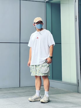 「Jordan」｜「アイテム（サンダル）」を使った、Colorholic manさん（メンズ・172cm）の夏コーディネート