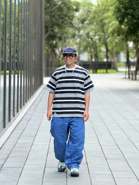 「FreshService（フレッシュサービス）のアイテム」を使った、Colorholic manさん（メンズ・172cm）の夏コーディネート