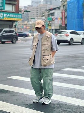 「Carhartt WIP（カーハートダブリューアイピー）のアイテム（その他アウター）」を使った、Colorholic manさん（メンズ・172cm）の春コーディネート