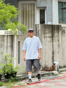 「FreshService（フレッシュサービス）のアイテム」を使った、Colorholic manさん（メンズ・172cm）の夏コーディネート